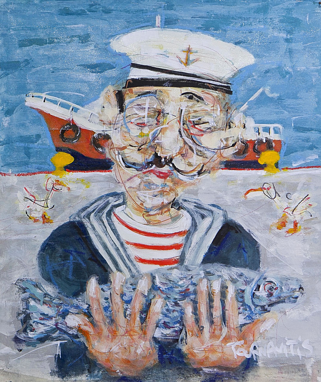 5.Sailor, 54x46cm, oil on canvas